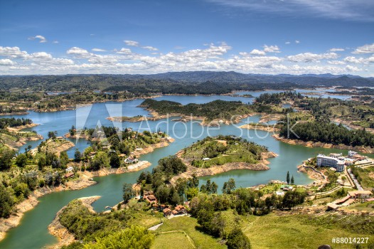 Bild på View over the lakes of Guatape near Medellin Colombia